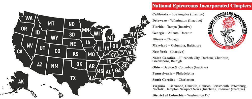 National Epicureans Map